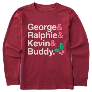 Kids Christmas Movie Legends Long Sleeve Crusher Tee Life is Good