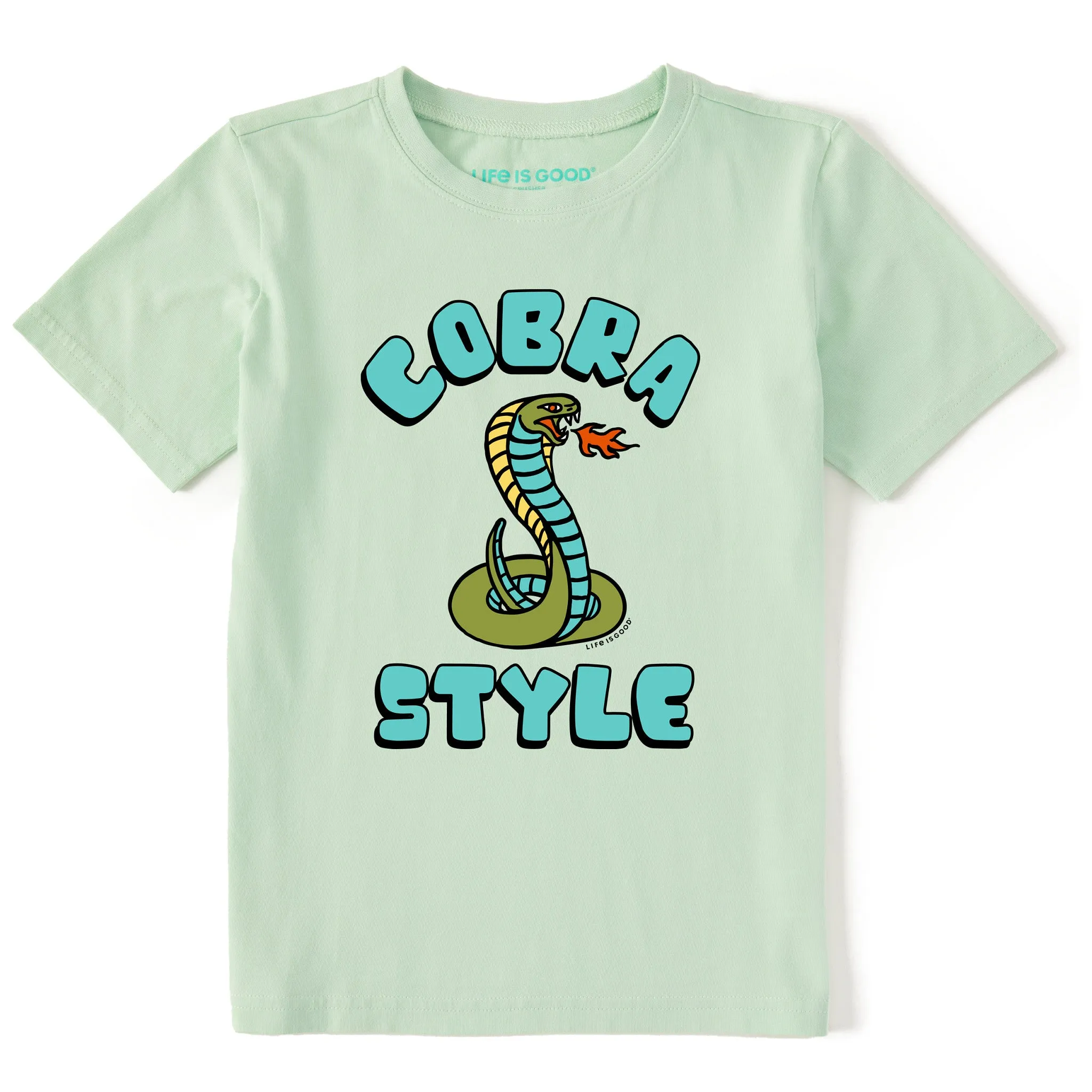 Kids Cobra Style Short Sleeve Crusher Tee Life is Good