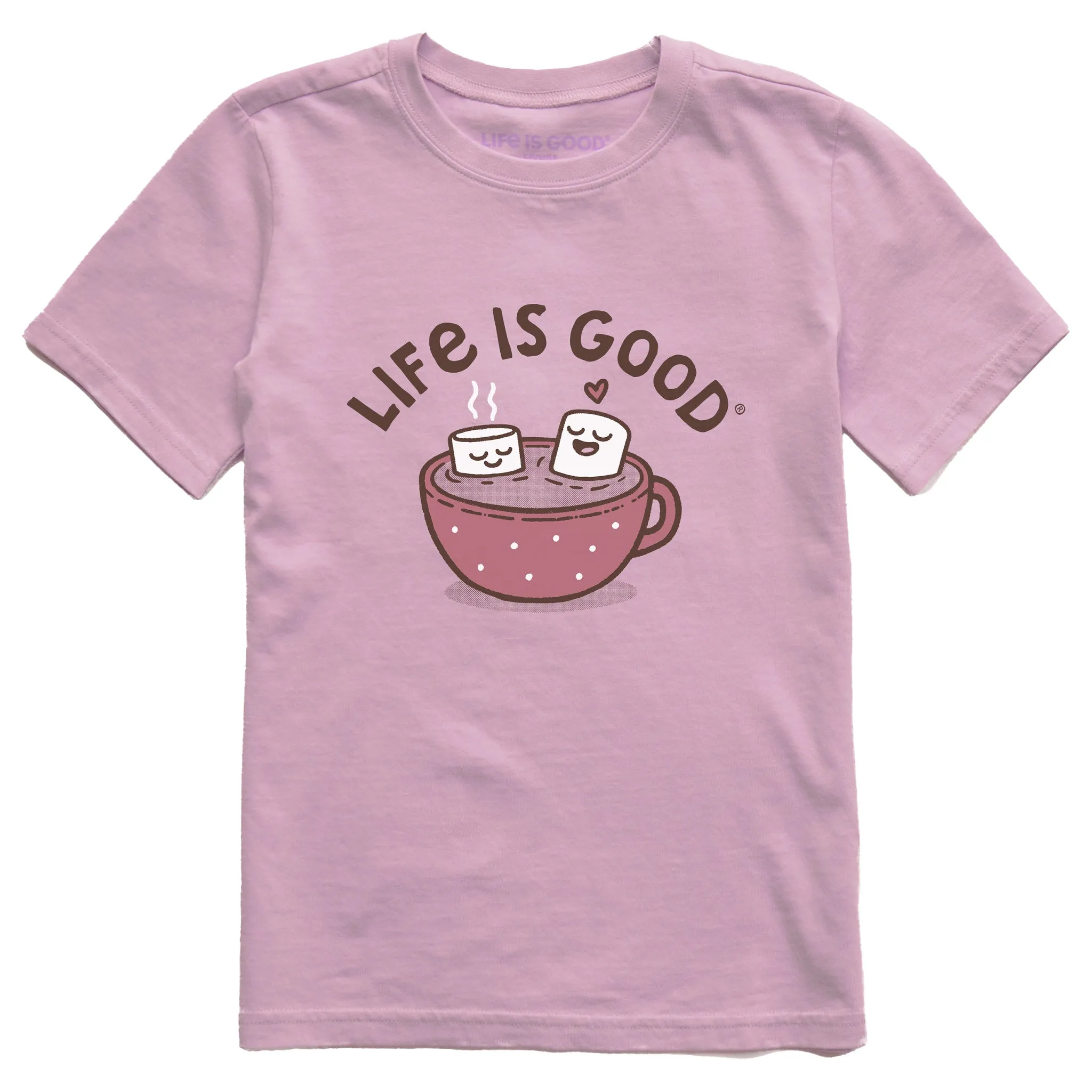 Kids Cocoa Time Short Sleeve Crusher Tee Life is Good