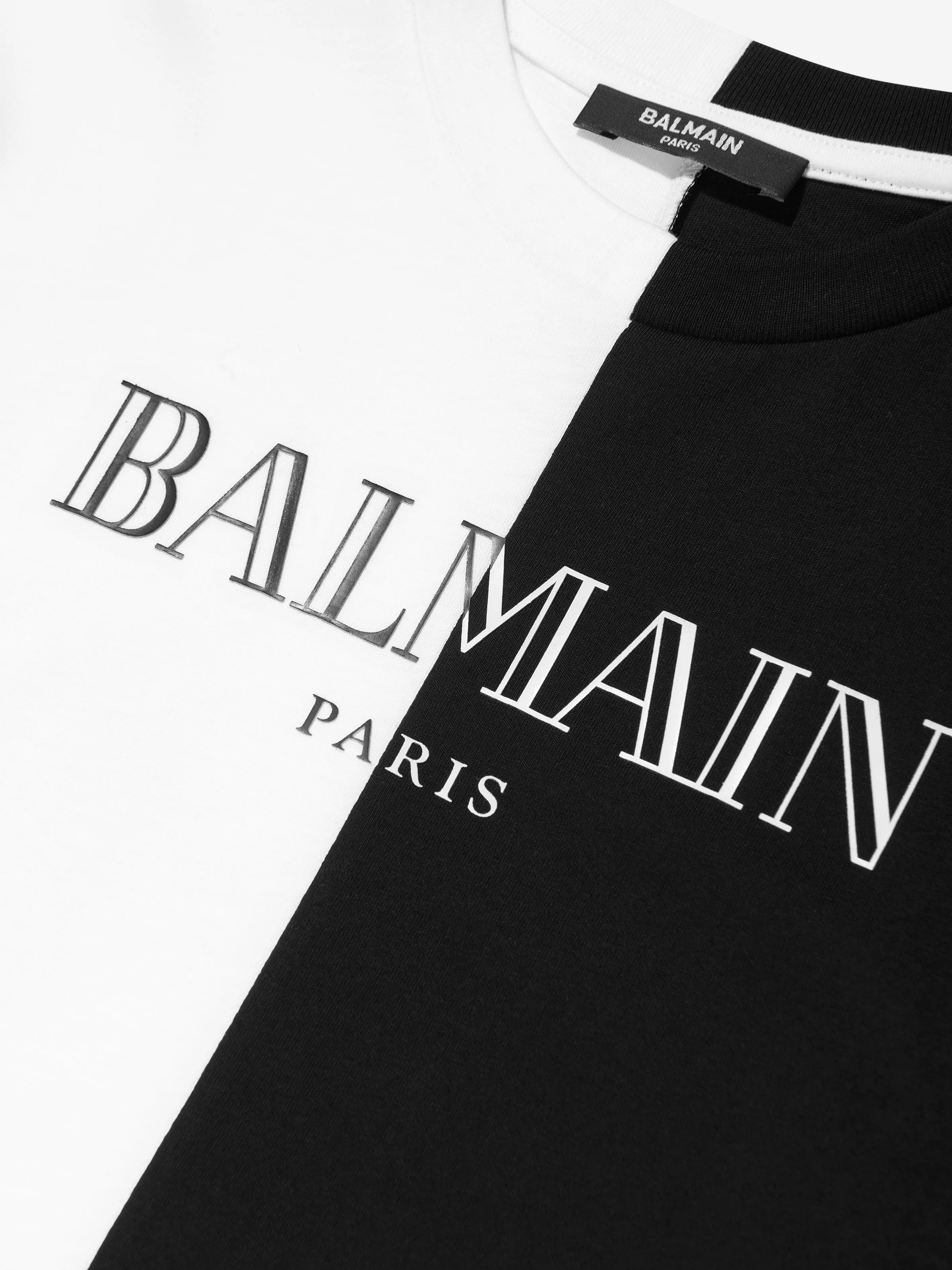 Kids Colourblock Logo T-Shirt in White
