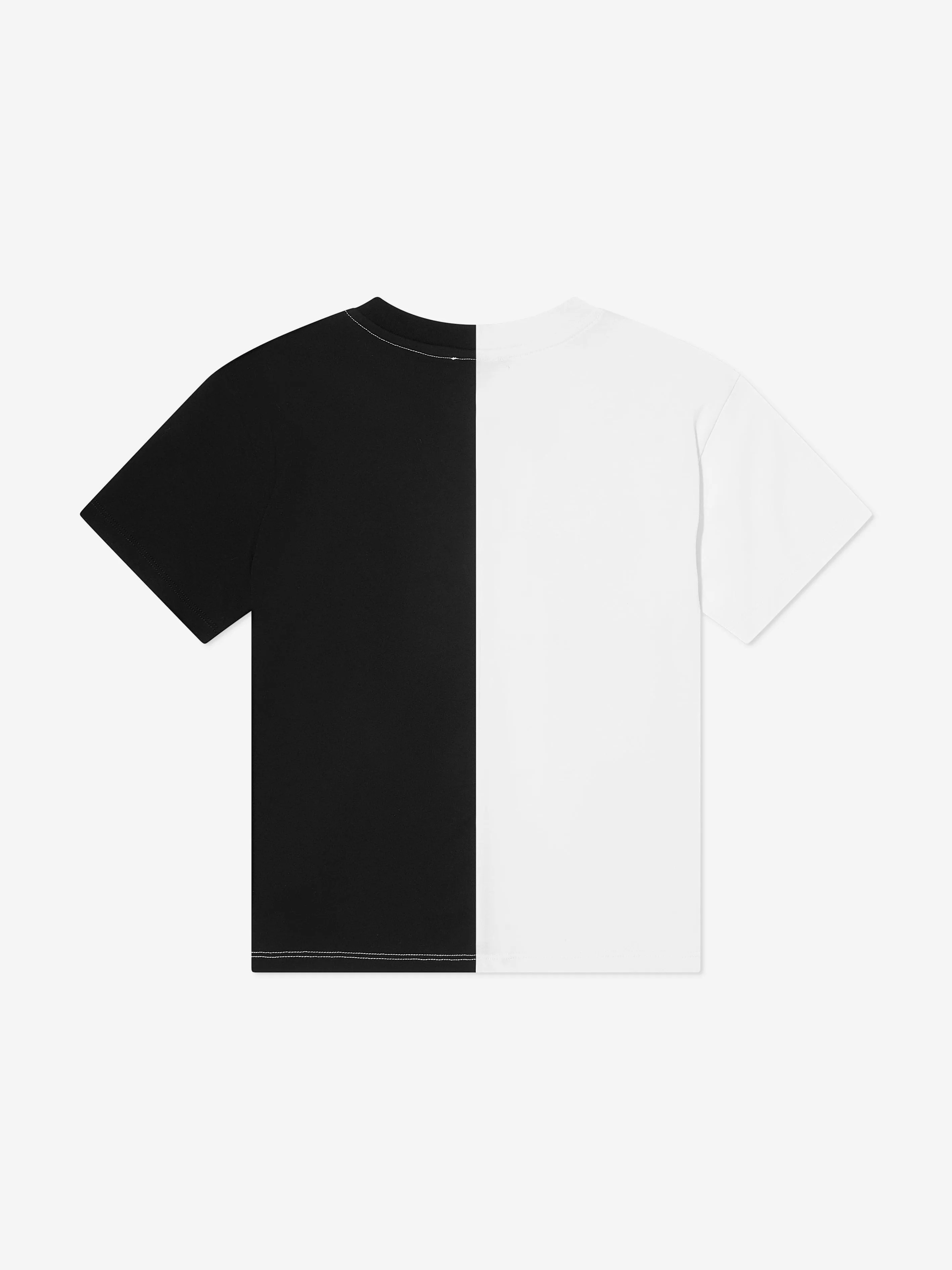 Kids Colourblock Logo T-Shirt in White