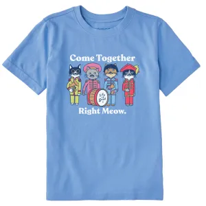 Kids Come Together Right Meow Short Sleeve Crusher Tee Life is Good