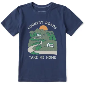 Kids Country Roads Take Me Home Short Sleeve Crusher Tee Life is Good