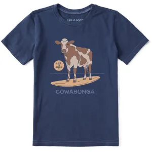 Kids Cowabunga Short Sleeve Crusher Tee Life is Good