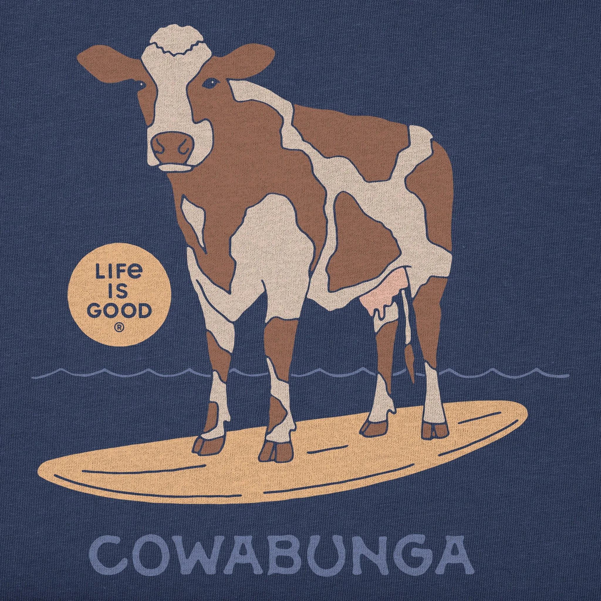Kids Cowabunga Short Sleeve Crusher Tee Life is Good