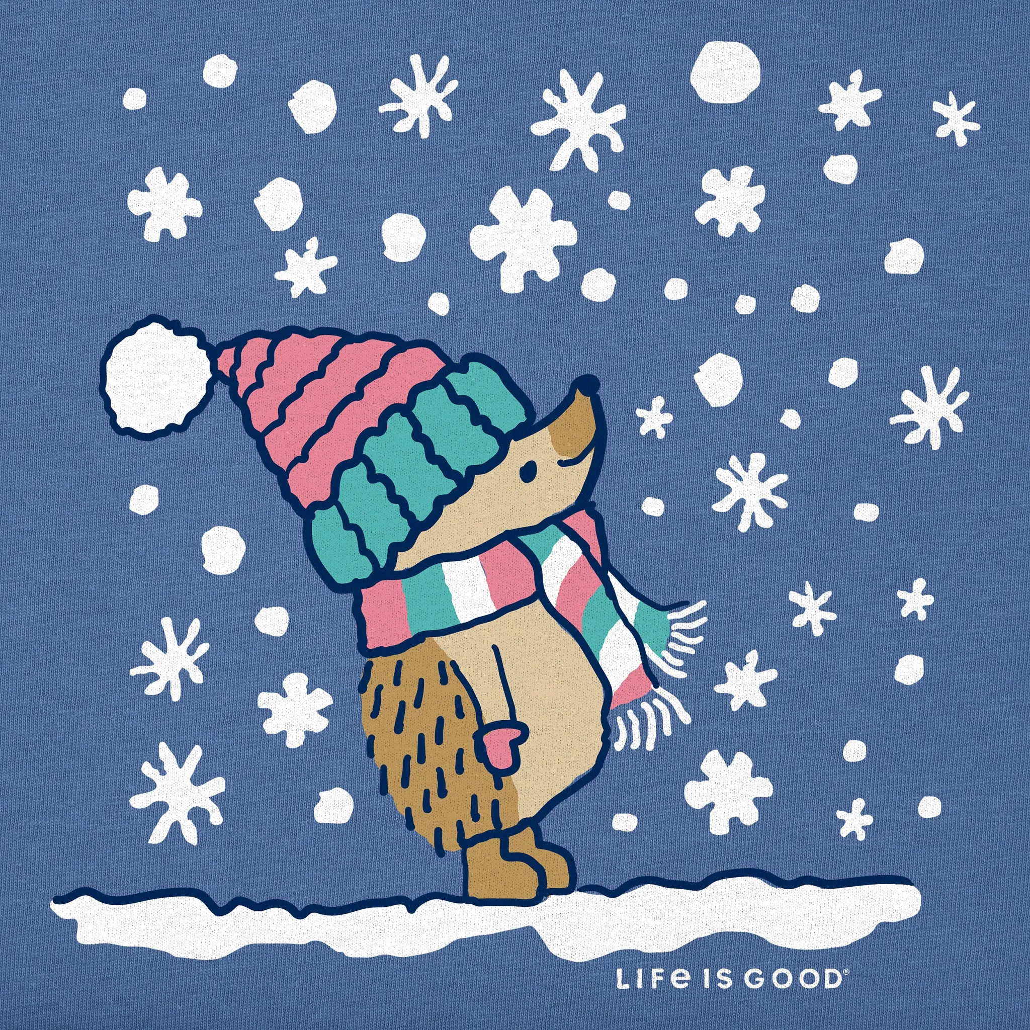 Kids Cozy Hedgehog Short Sleeve Crusher Tee Life is Good