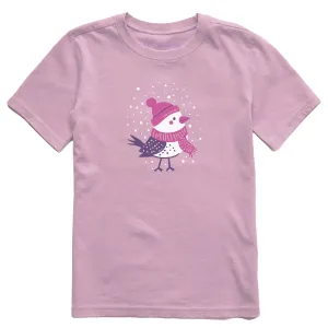 Kids Cozy Snowbird Short Sleeve Crusher Tee Life is Good