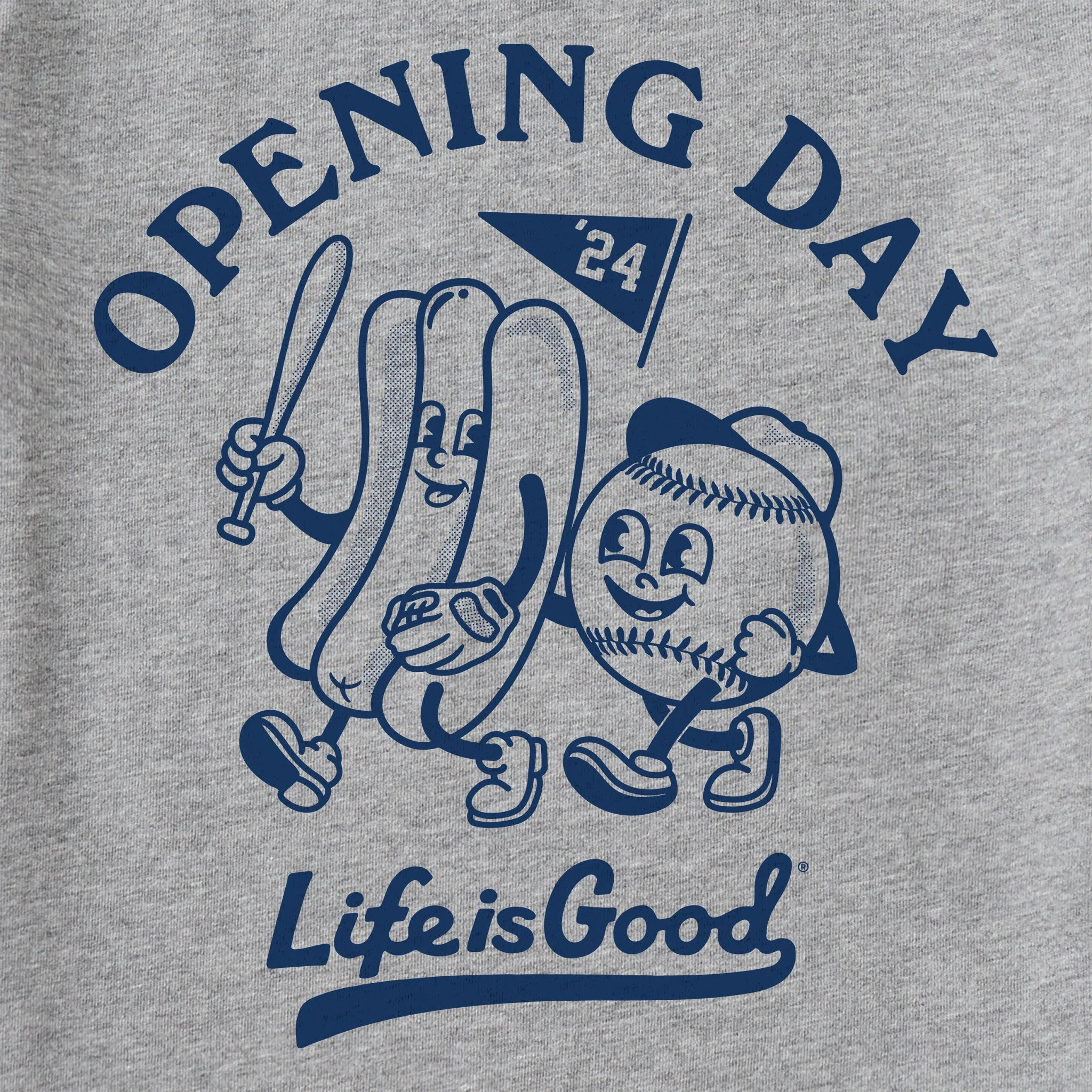 Kids Craft Opening Day '24 Baseball Short Sleeve Crusher Tee Life is Good