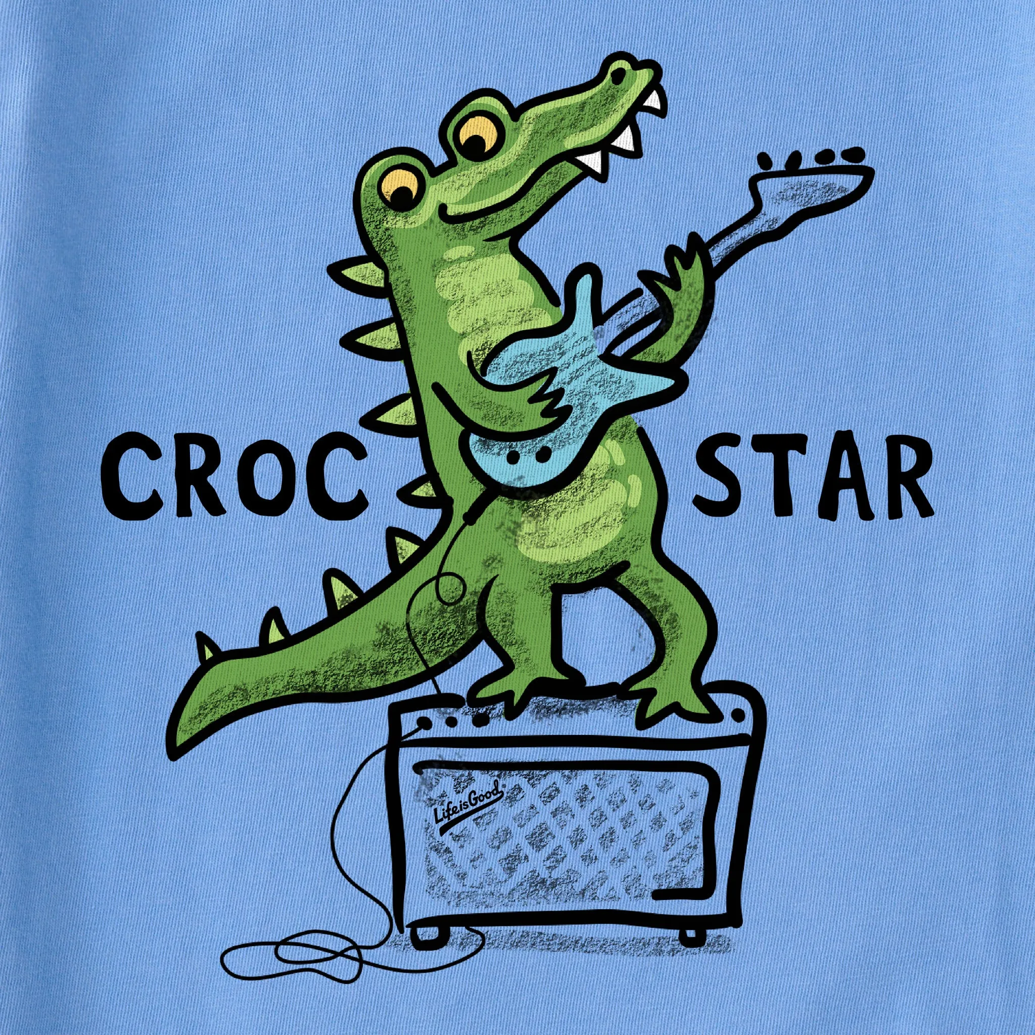 Kids Croc Star Short Sleeve Crusher Tee Life is Good
