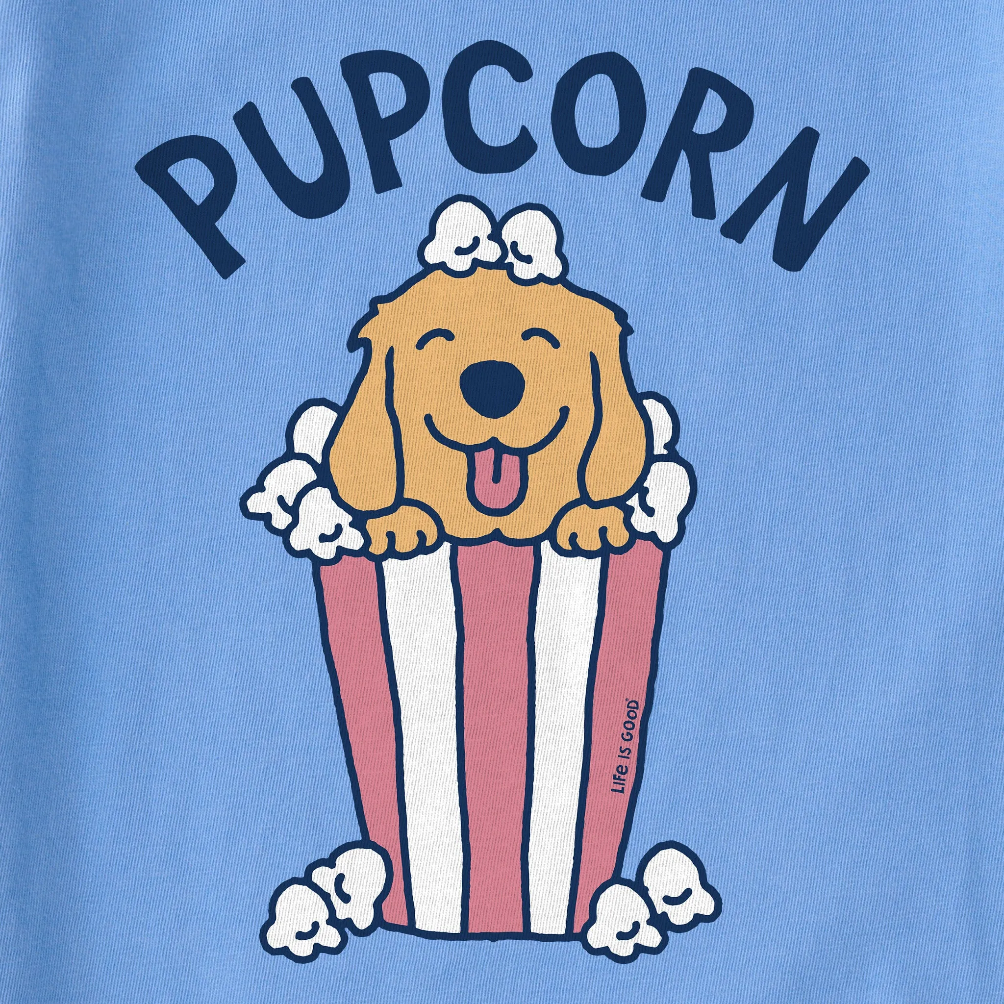 Kids Crushin It Pupcorn Long Sleeve Crusher Tee Life is Good
