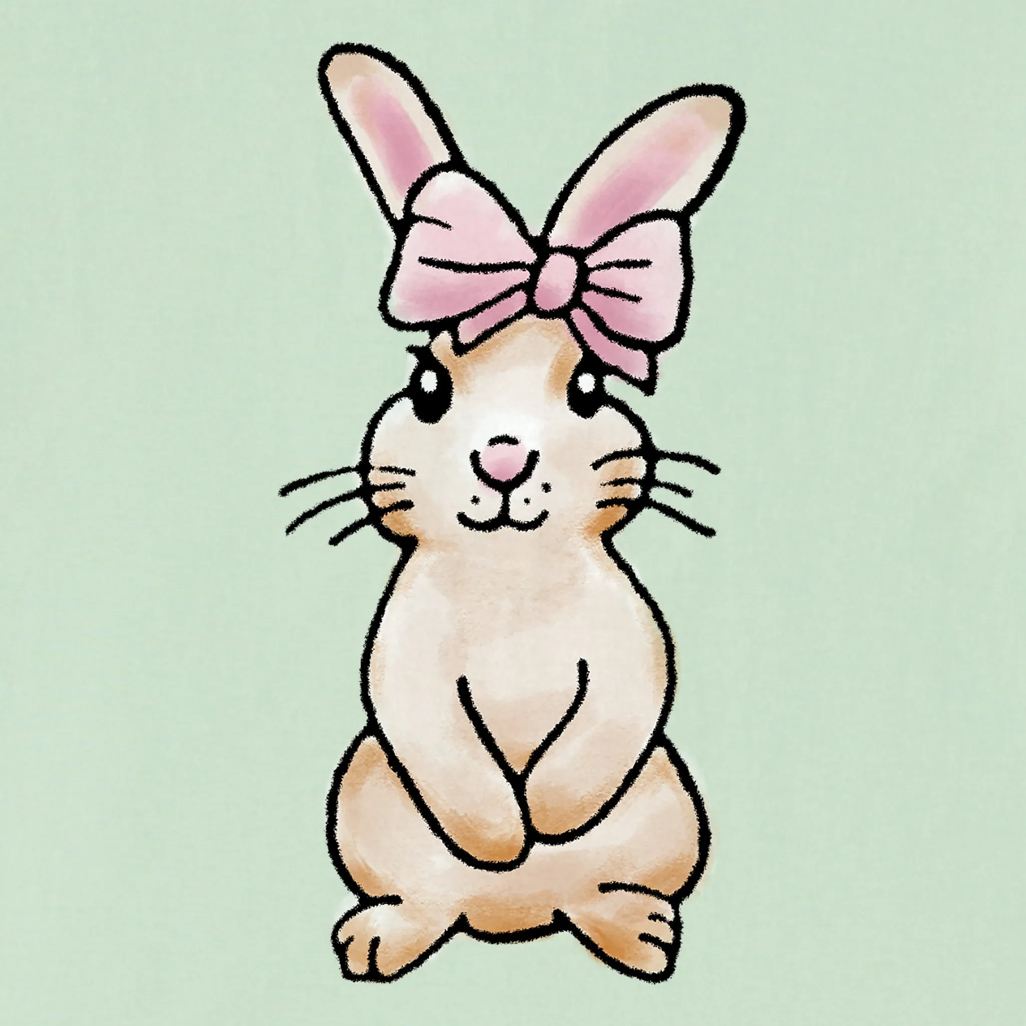 Kids Cute Bunny Short Sleeve Crusher Tee Life is Good