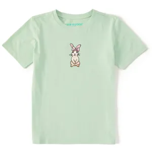 Kids Cute Bunny Short Sleeve Crusher Tee Life is Good