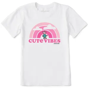 Kids Cute Vibes Winnie Rainbow Short Sleeve Crusher Tee Life is Good