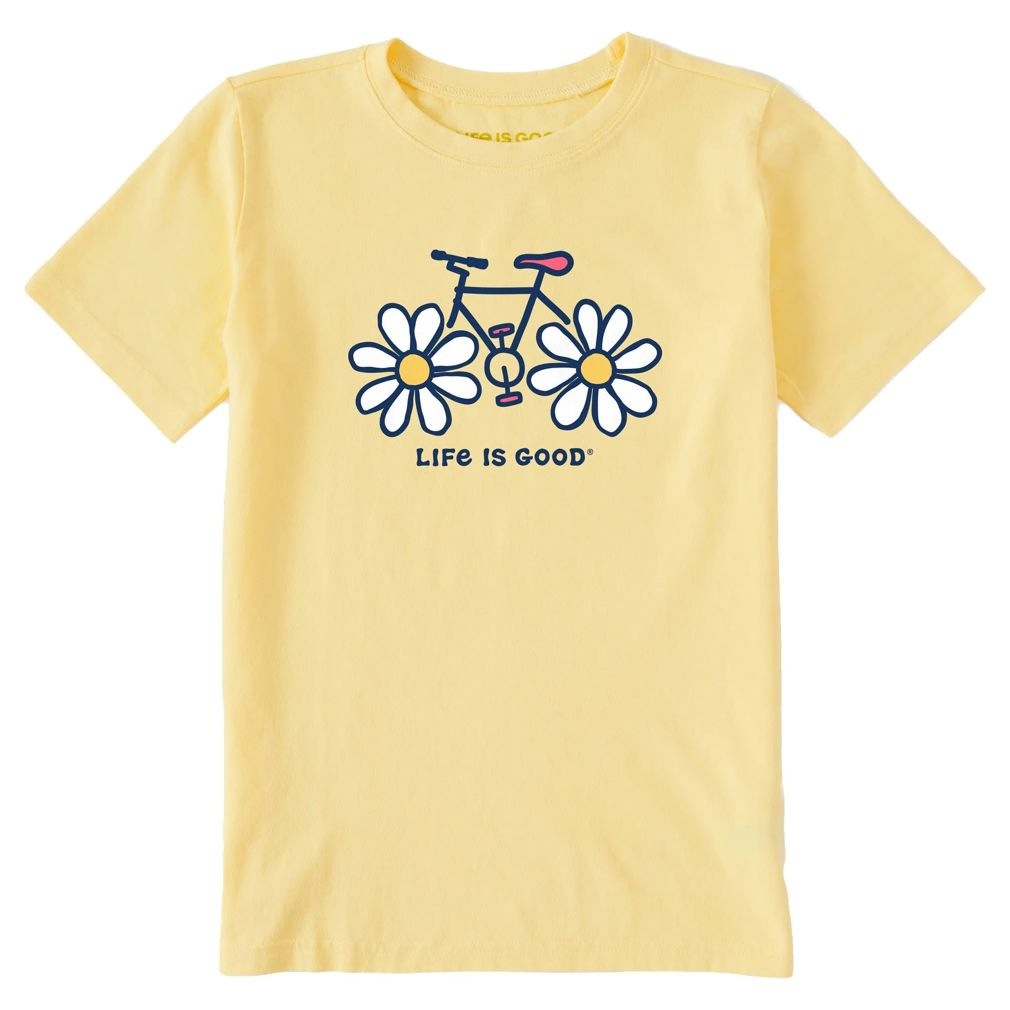Kids Daisy Bike Short Sleeve Crusher Tee Life is Good