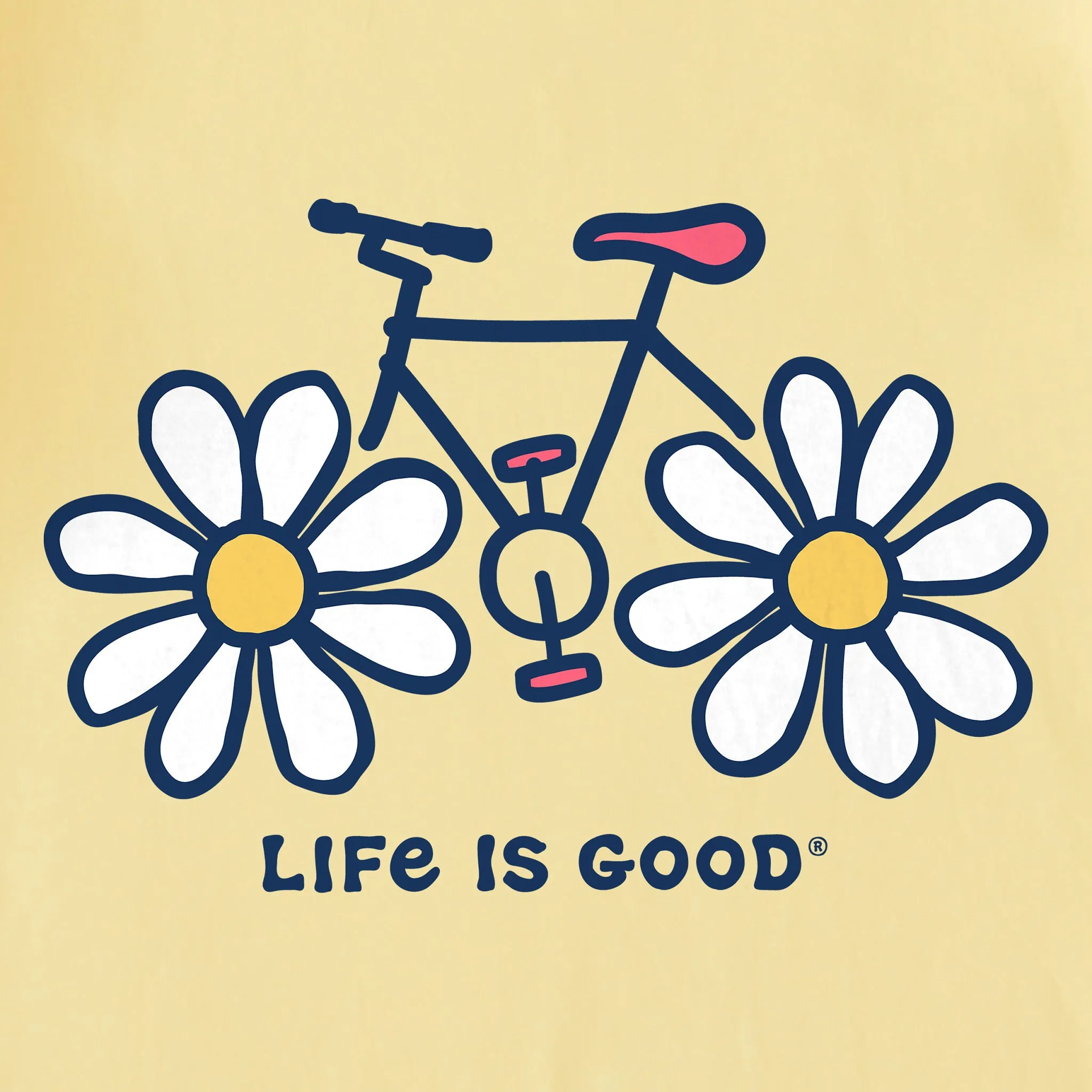 Kids Daisy Bike Short Sleeve Crusher Tee Life is Good