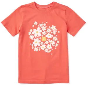 Kids Daisy Splash Short Sleeve Crusher Tee Life is Good
