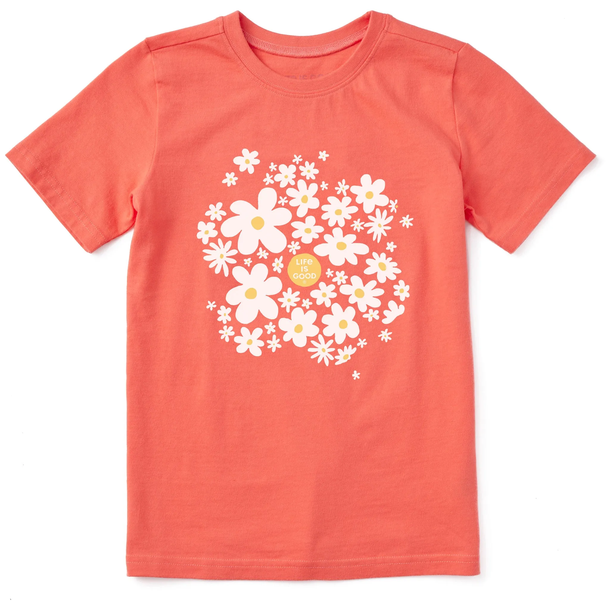 Kids Daisy Splash Short Sleeve Crusher Tee Life is Good