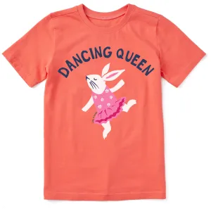 Kids Dancing Queen Bunny Short Sleeve Crusher Tee Life is Good