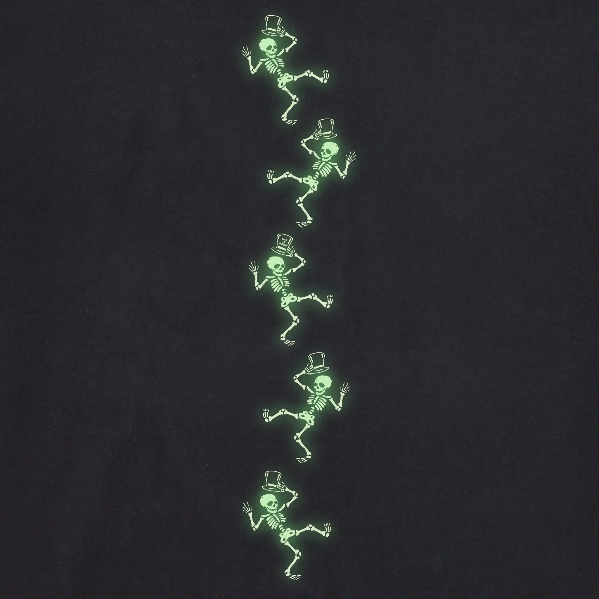 Kids Dancing Skeletons Long Sleeve Crusher Tee Life is Good