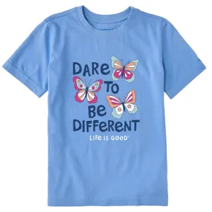 Kids Dare to be Different Short Sleeve Crusher Tee Life is Good