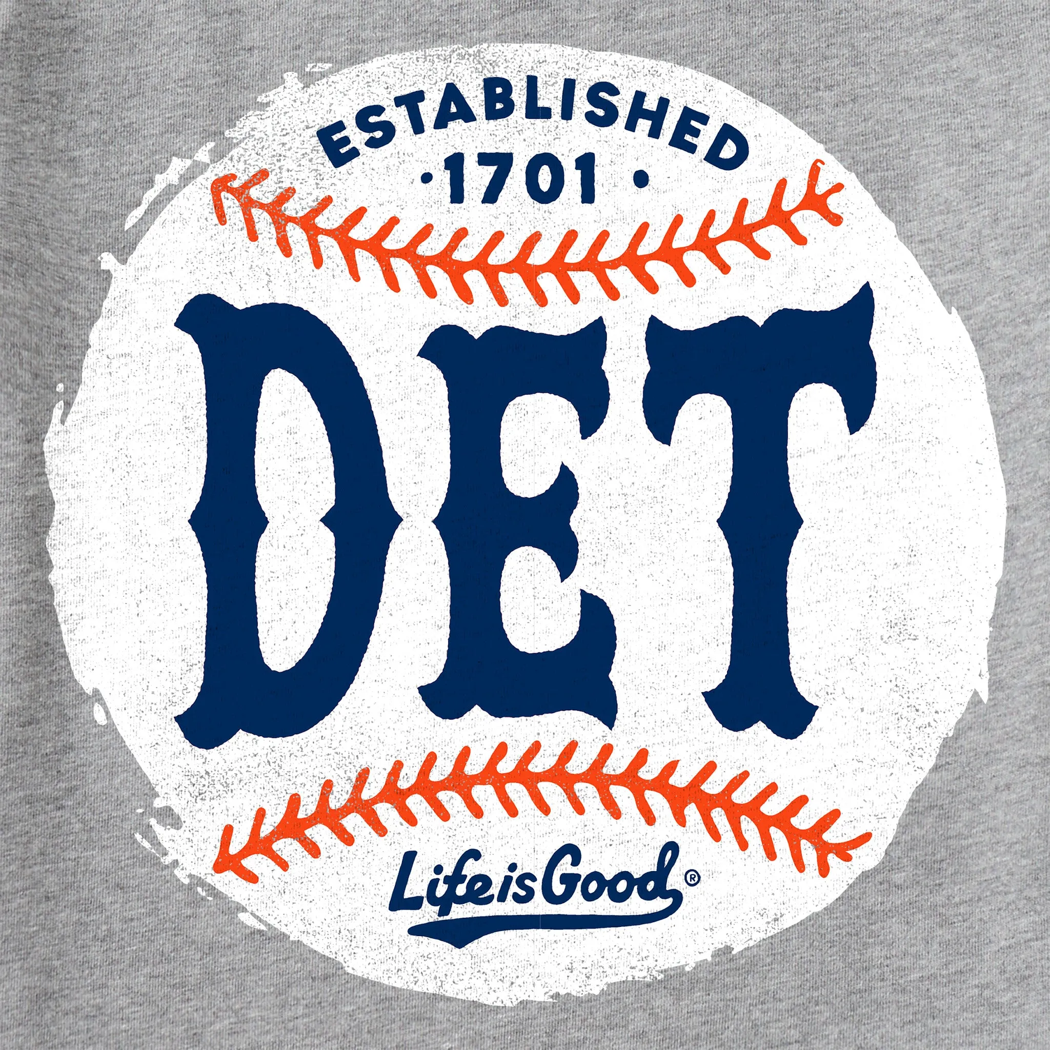 Kids Detroit Baseball Short Sleeve Crusher Tee Life is Good