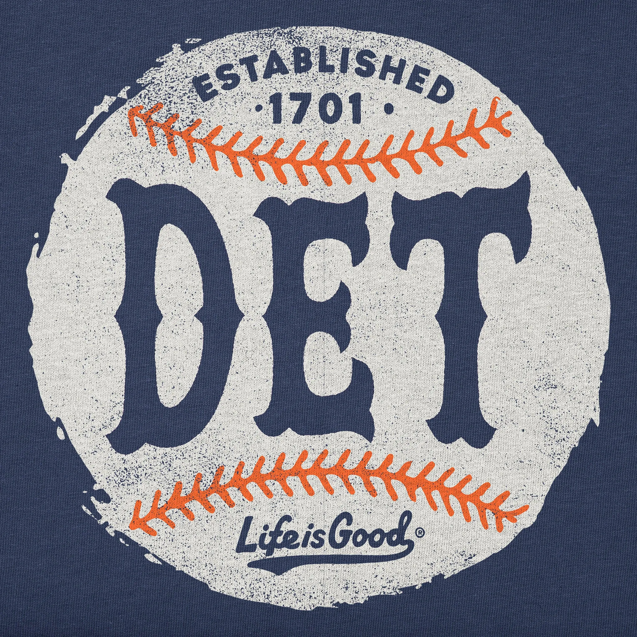 Kids Detroit Baseball Short Sleeve Crusher Tee Life is Good