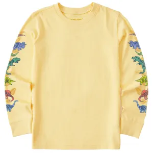 Kids Dinosaurs Long Sleeve Crusher Tee Life is Good