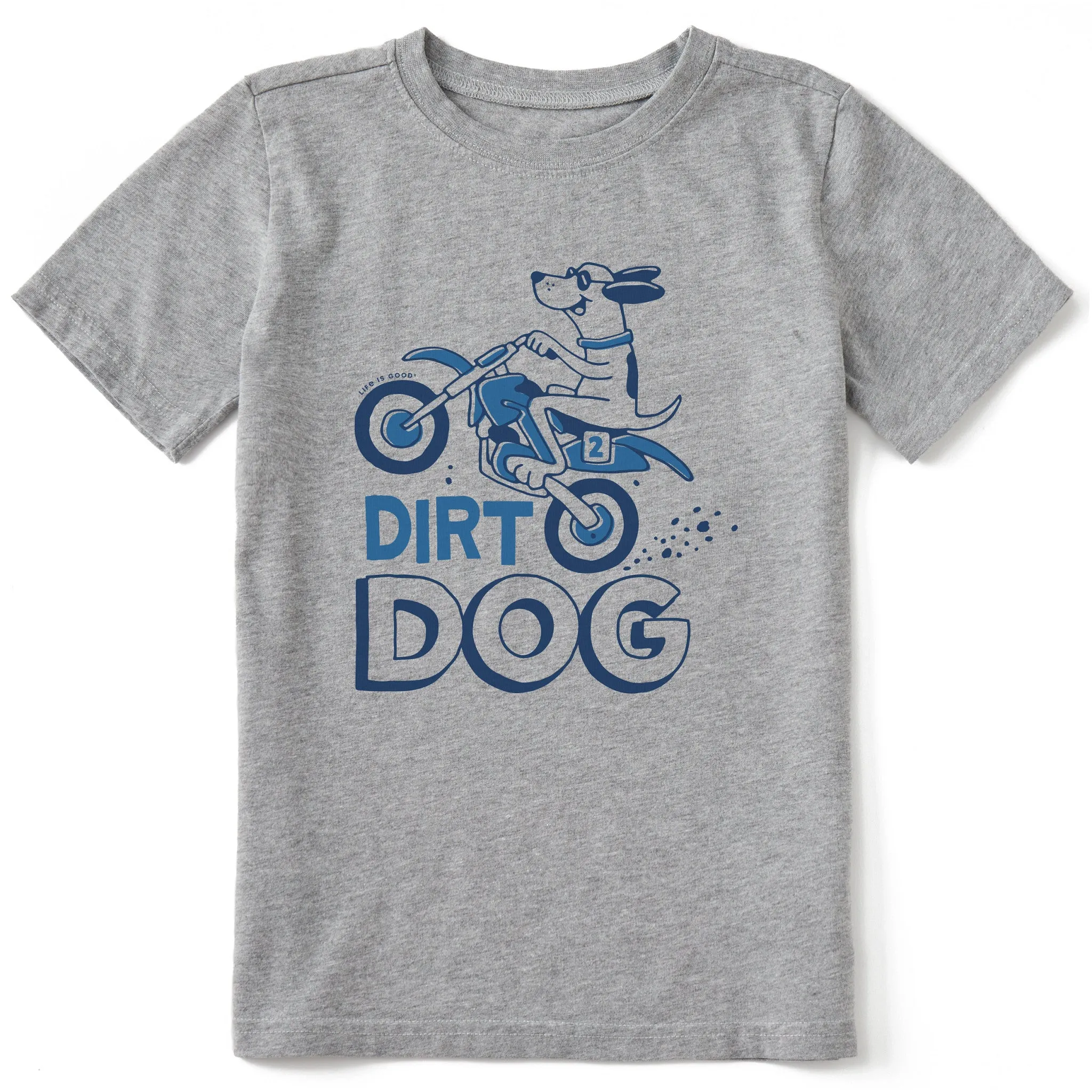 Kids Dirt Dog Short Sleeve Crusher Tee Life is Good