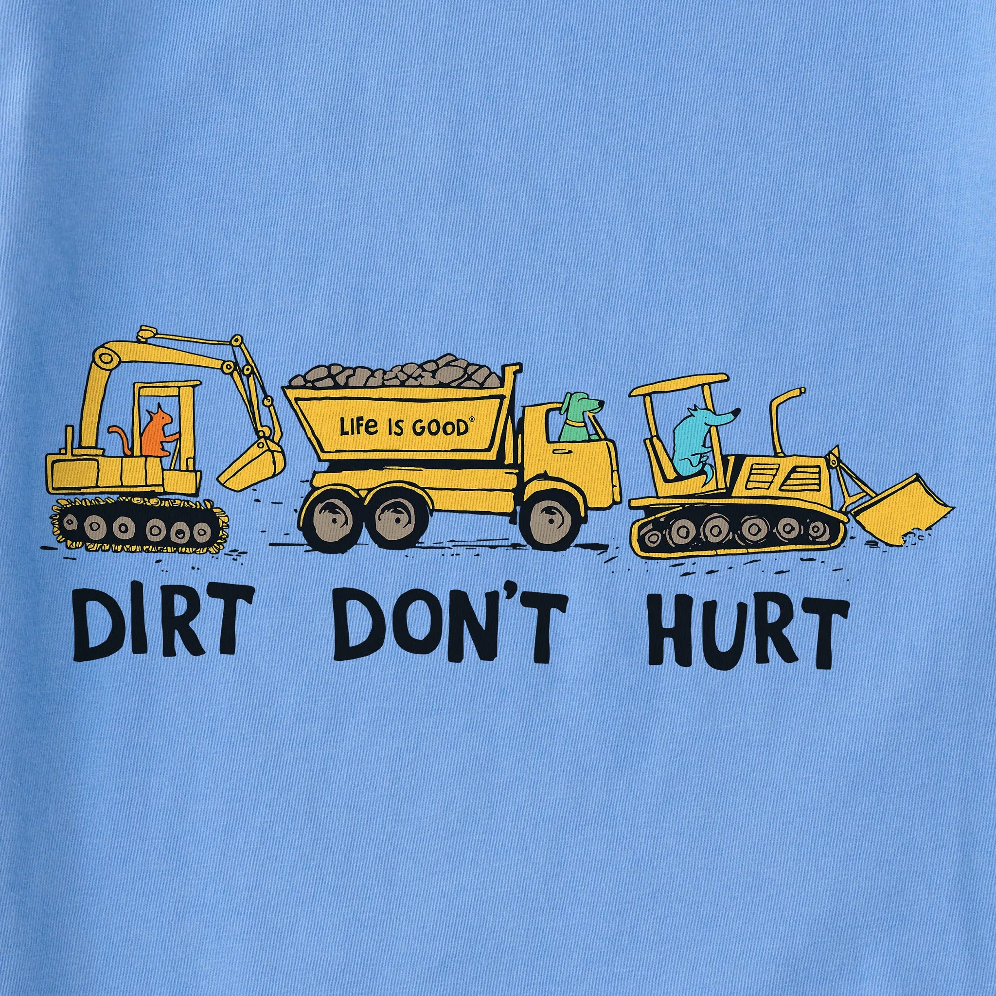 Kids Dirt Dont Hurt Short Sleeve Crusher Tee Life is Good
