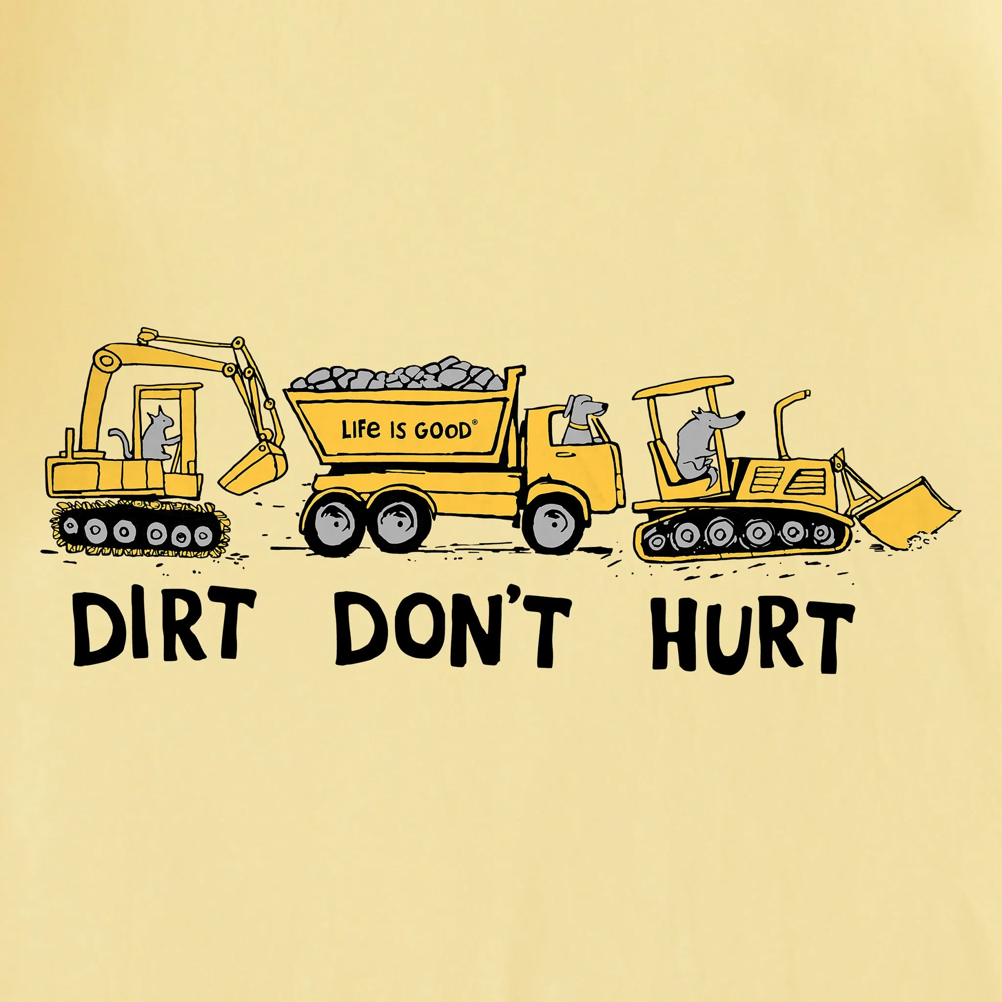 Kids Dirt Dont Hurt Short Sleeve Crusher Tee Life is Good
