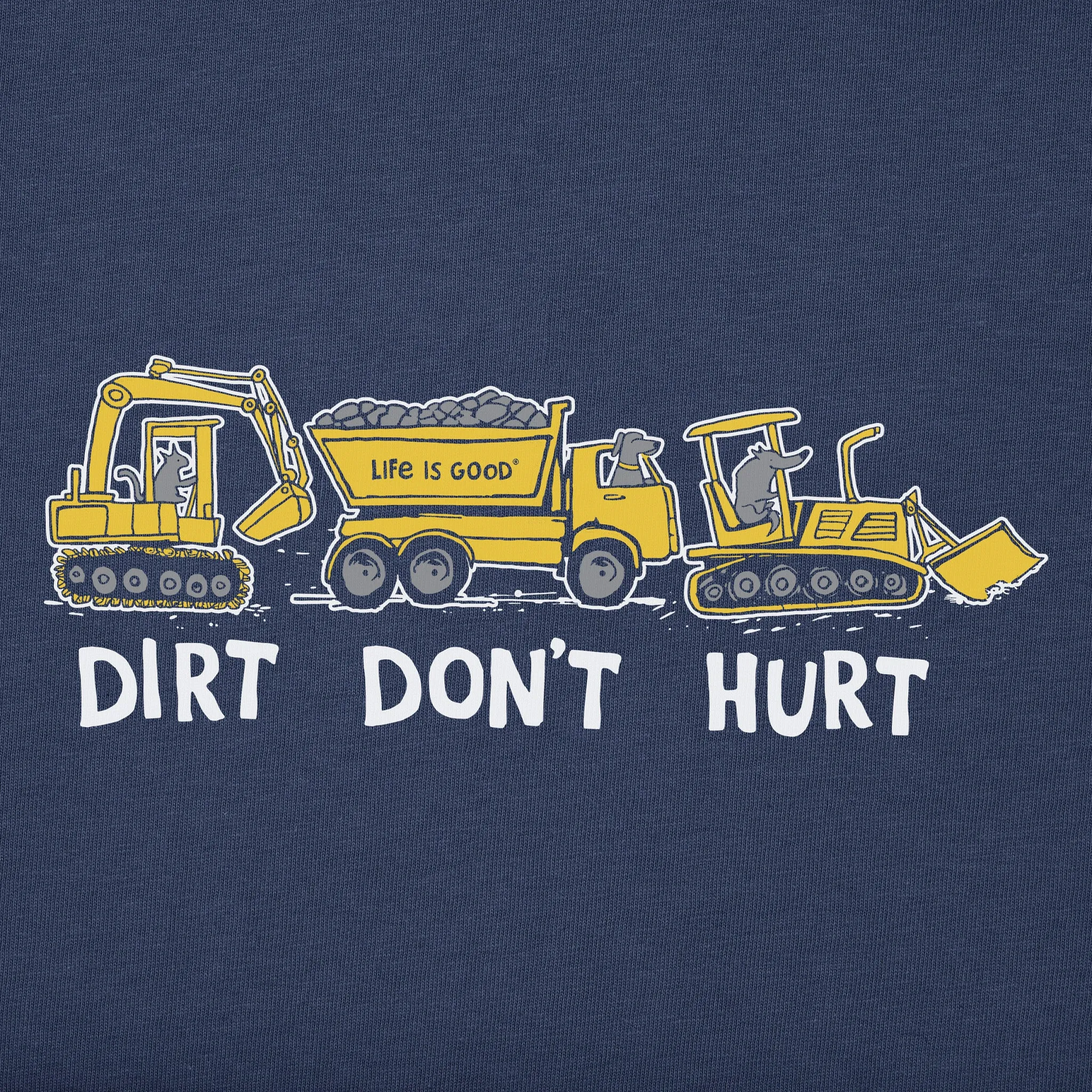 Kids Dirt Dont Hurt Short Sleeve Crusher Tee Life is Good