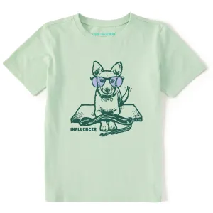 Kids Dog Influencer Short Sleeve Crusher Tee Life is Good