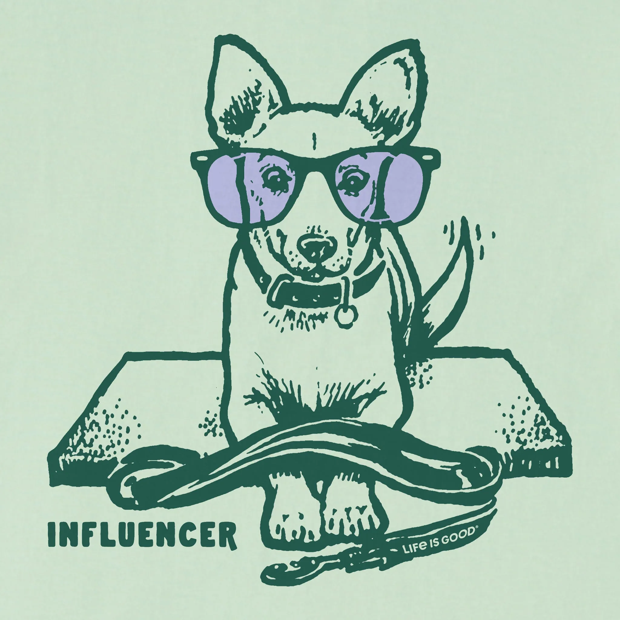 Kids Dog Influencer Short Sleeve Crusher Tee Life is Good
