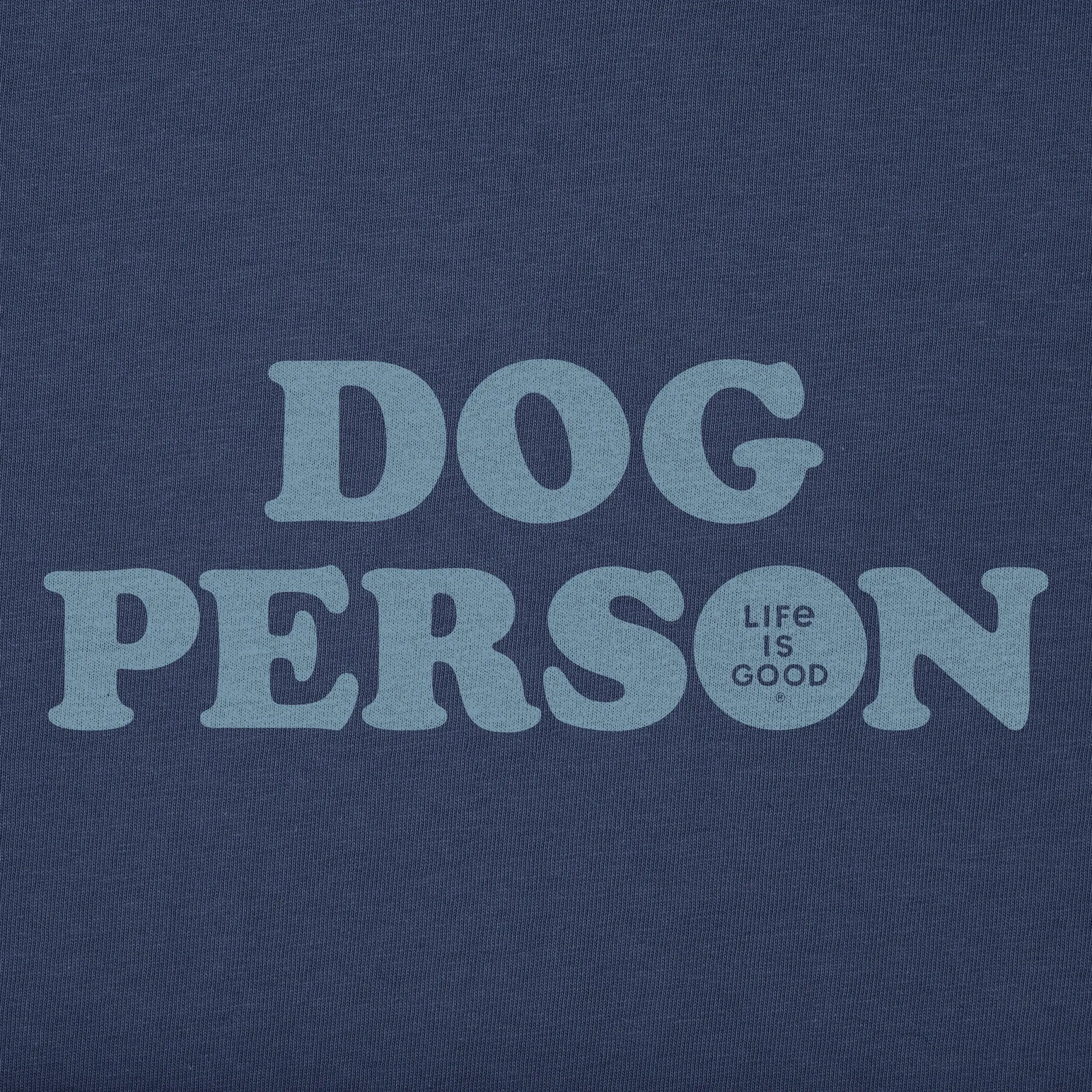 Kids Dog Person Text Short Sleeve Crusher Tee Life is Good
