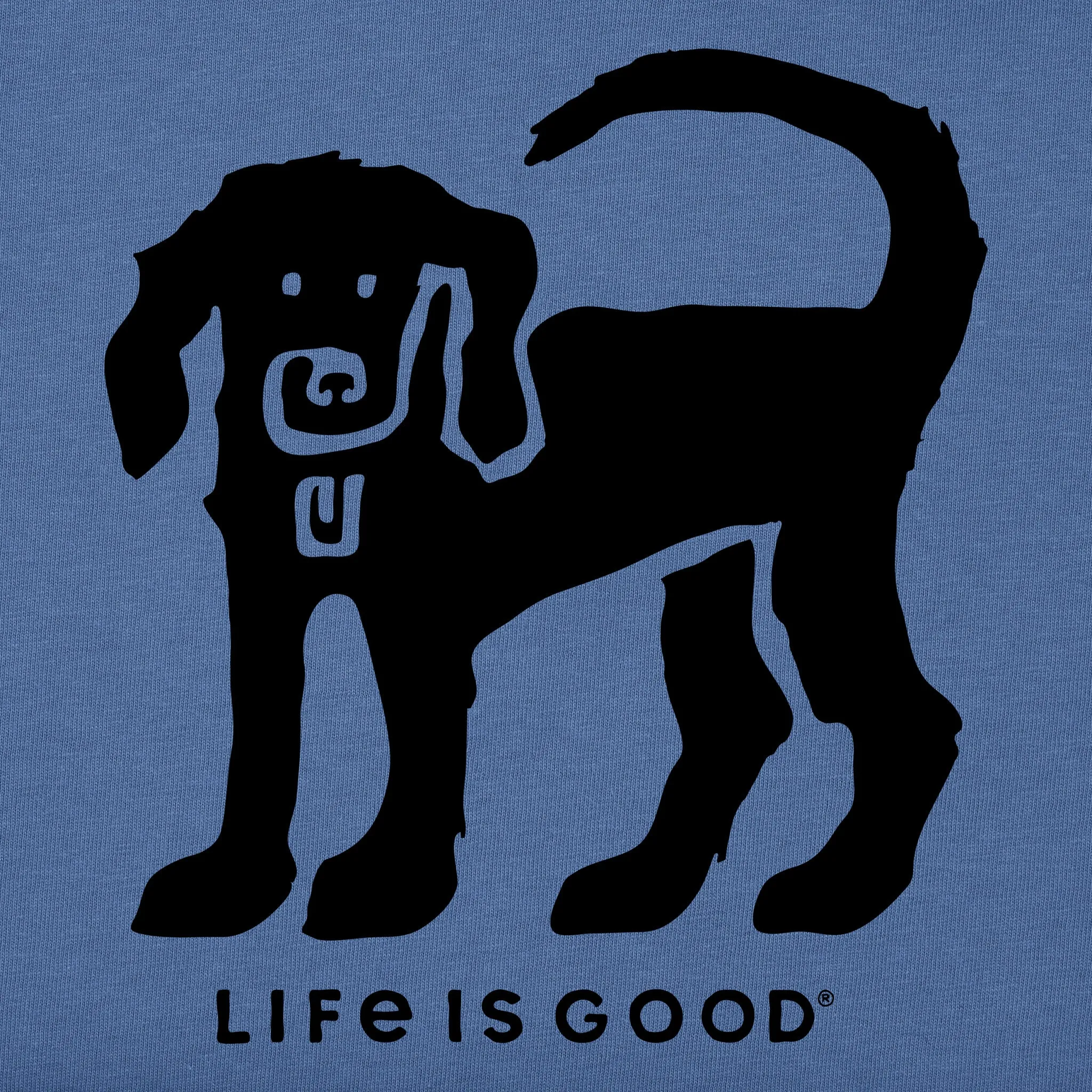 Kids Dog Stamp Short Sleeve Crusher Tee Life is Good