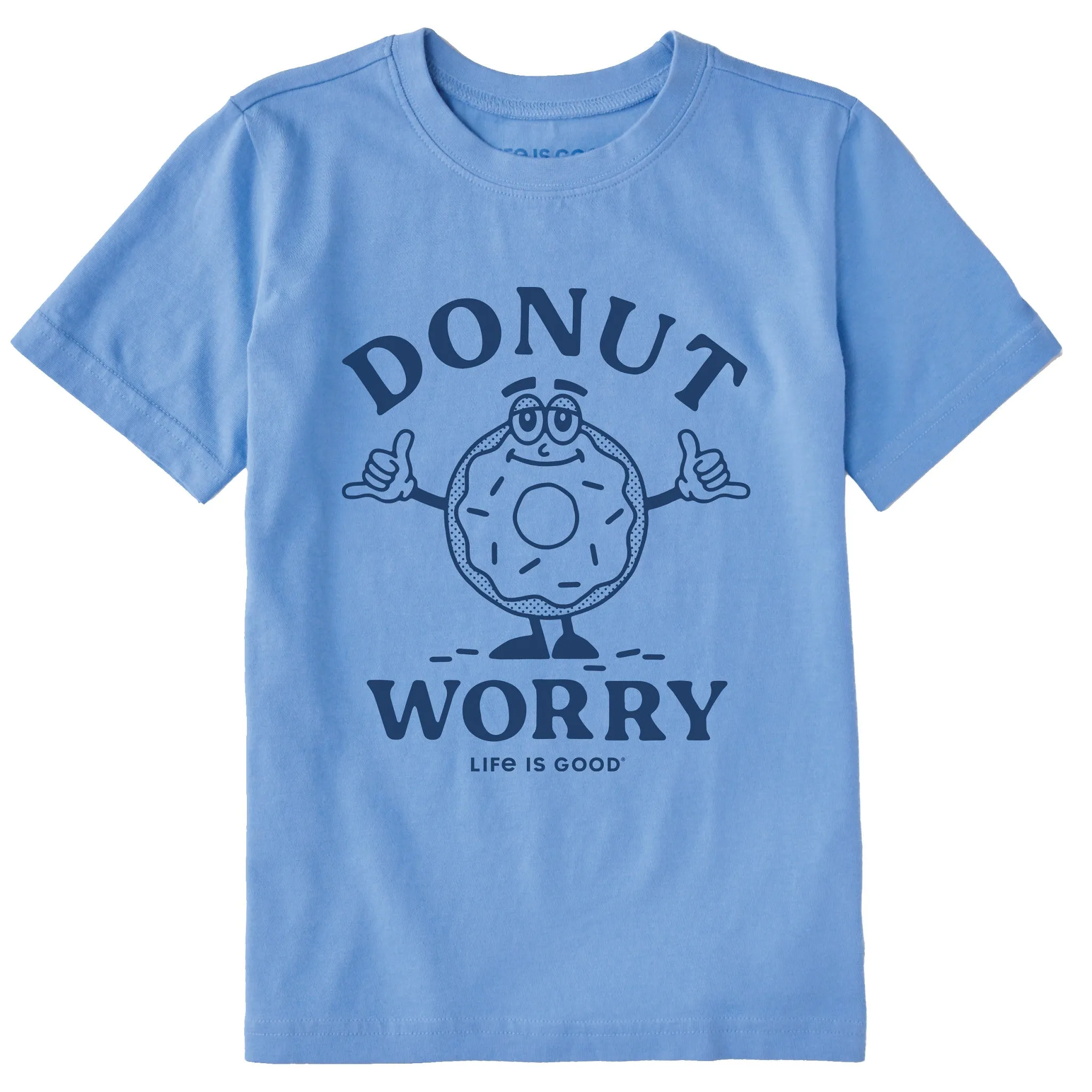 Kids Donut Worry Short Sleeve Crusher Tee Life is Good