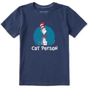 Kids Dr. Seuss Cat Person Short Sleeve Crusher Tee Life is Good