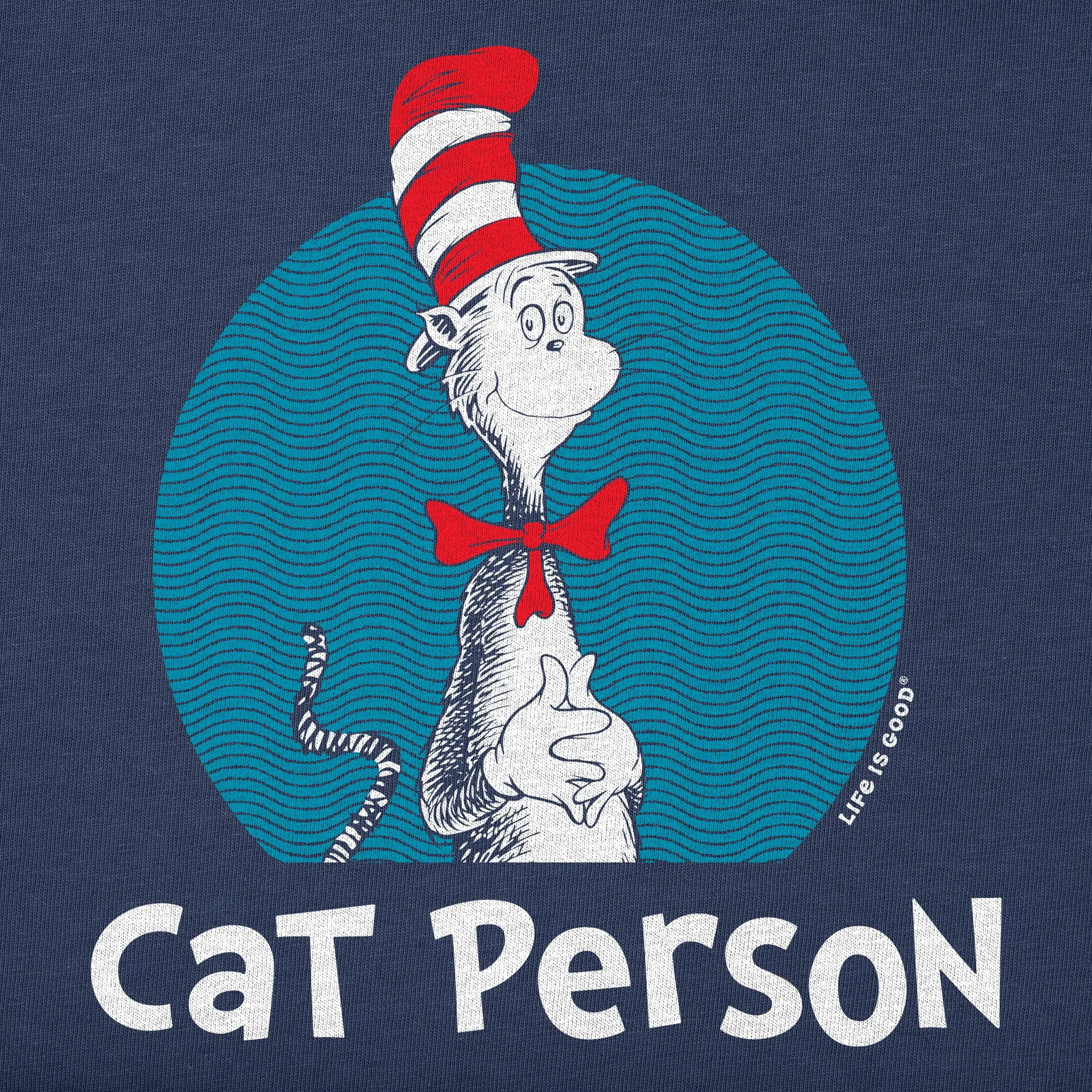 Kids Dr. Seuss Cat Person Short Sleeve Crusher Tee Life is Good