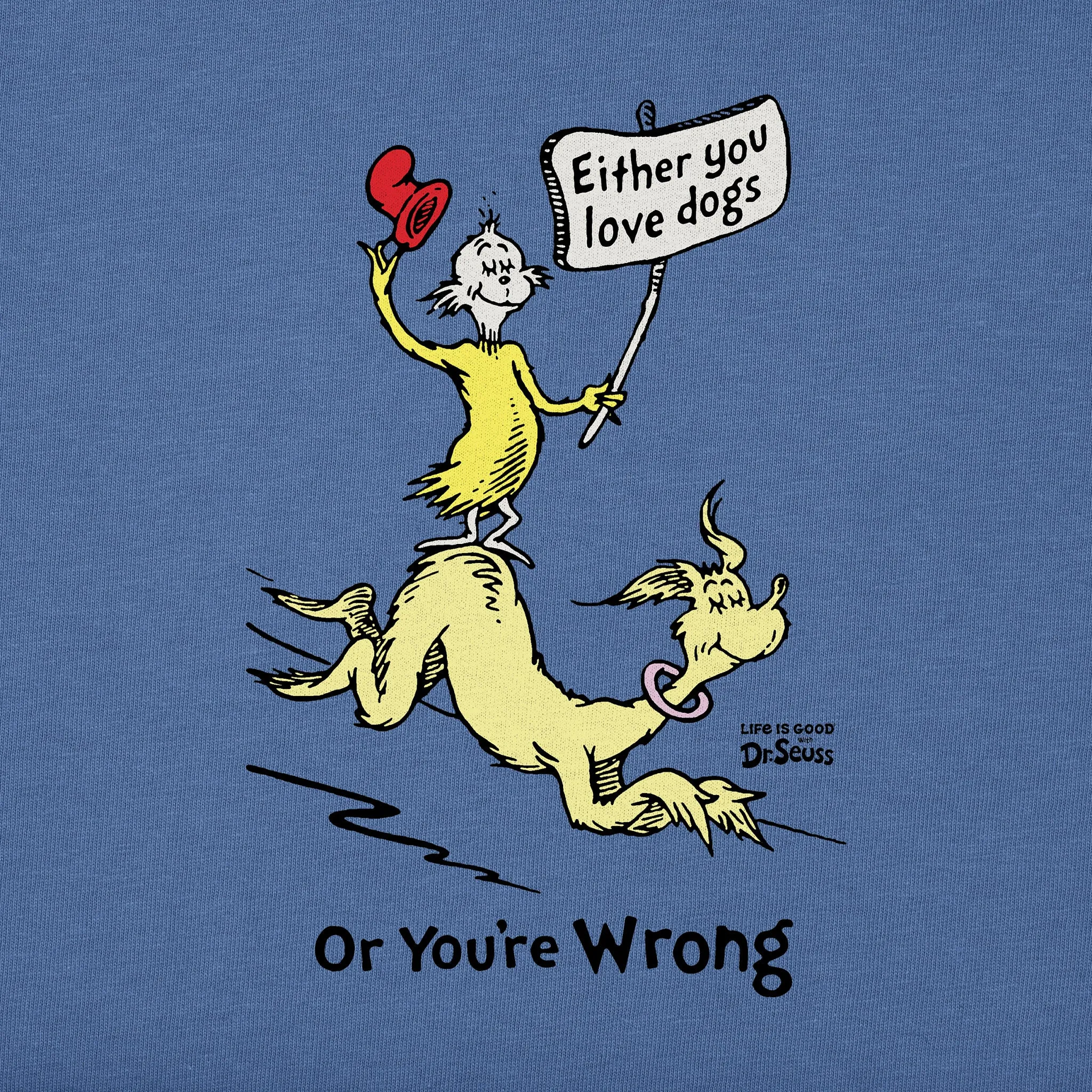 Kids Dr. Seuss Dog Love Short Sleeve Crusher Tee Life is Good