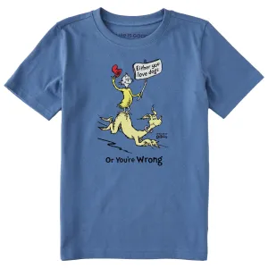 Kids Dr. Seuss Dog Love Short Sleeve Crusher Tee Life is Good