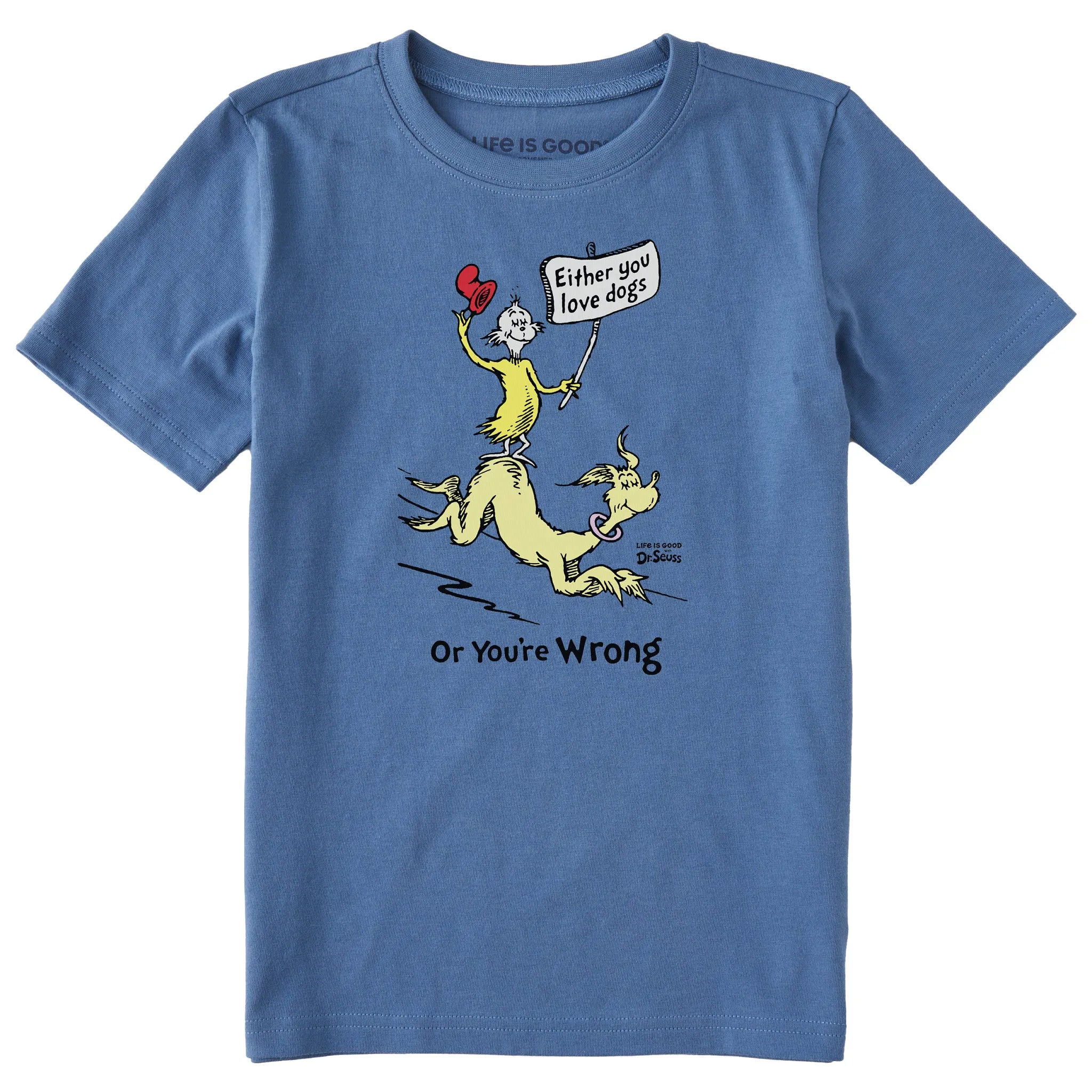 Kids Dr. Seuss Dog Love Short Sleeve Crusher Tee Life is Good