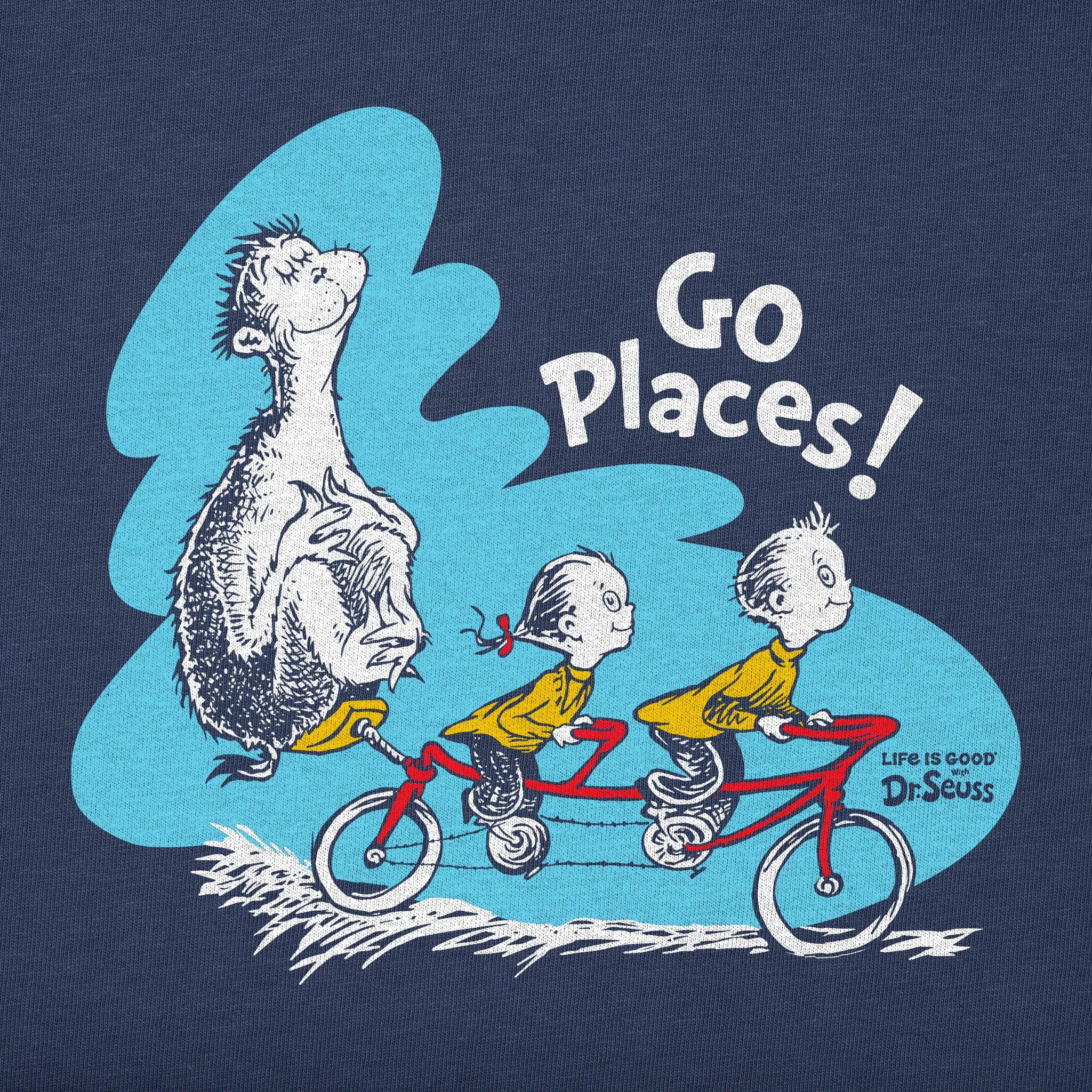 Kids Dr. Seuss Go Places Short Sleeve Crusher Tee Life is Good