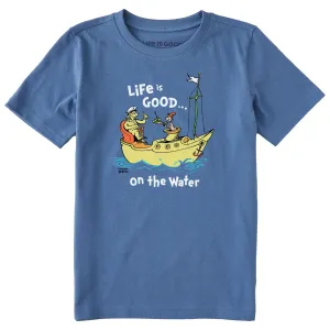 Kids Dr. Seuss Life is Good on the Water Short Sleeve Crusher Tee Life is Good