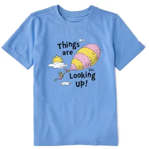 Kids Dr. Seuss Things are Looking Up Short Sleeve Crusher Tee Life is Good