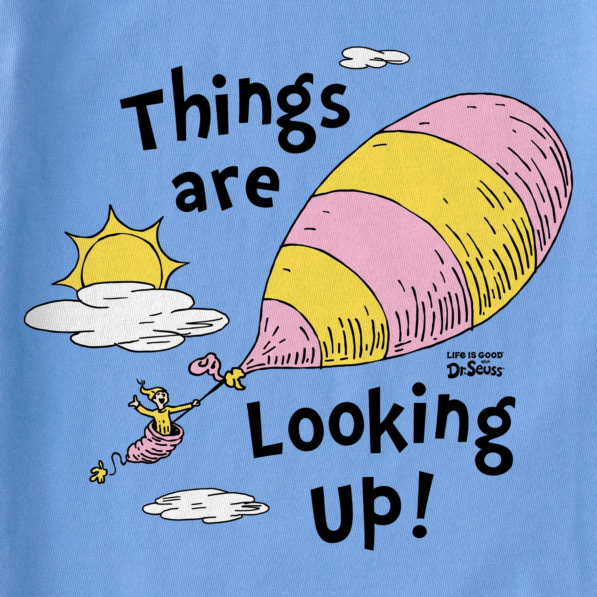Kids Dr. Seuss Things are Looking Up Short Sleeve Crusher Tee Life is Good
