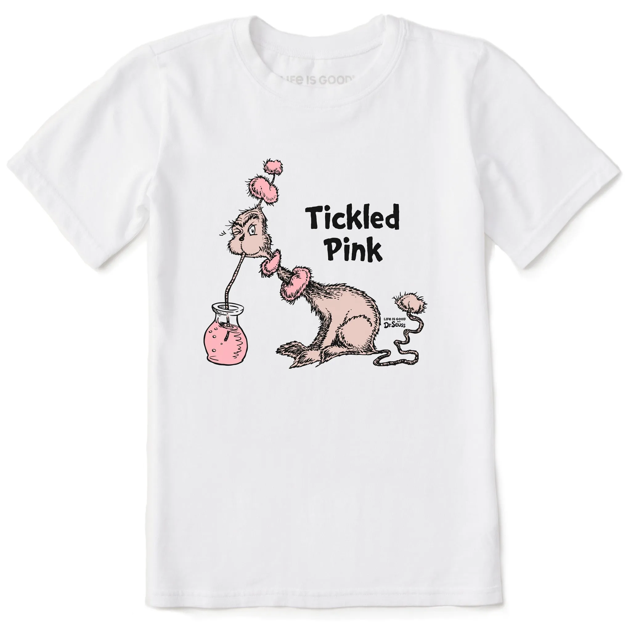 Kids Dr. Seuss Tickled Pink Short Sleeve Crusher Tee Life is Good