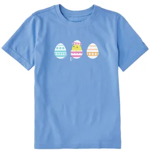 Kids Easter Egg Chick Short Sleeve Crusher Tee Life is Good