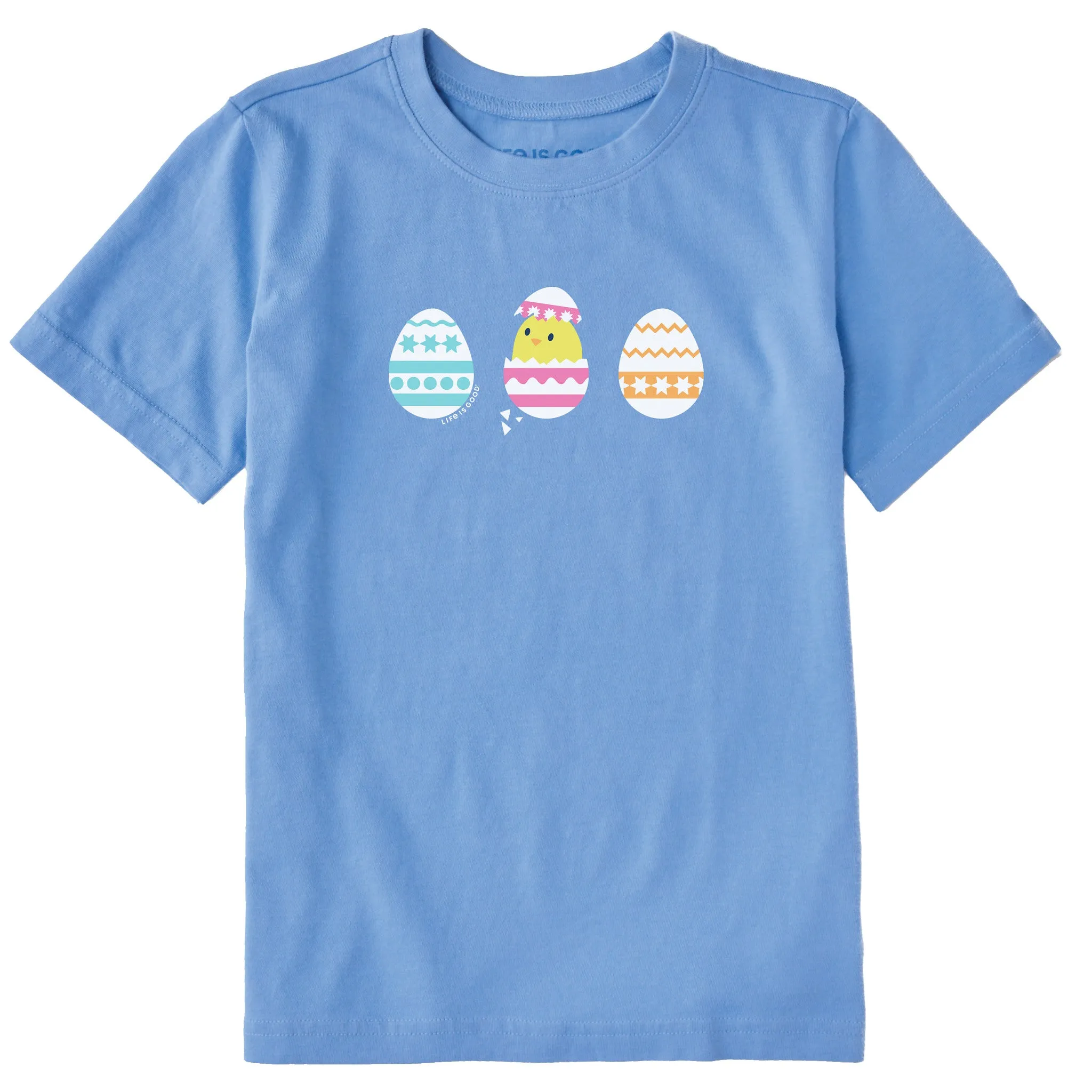 Kids Easter Egg Chick Short Sleeve Crusher Tee Life is Good