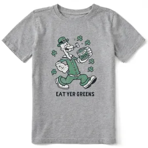 Kids Eat Yer Greens Short Sleeve Crusher Tee Life is Good