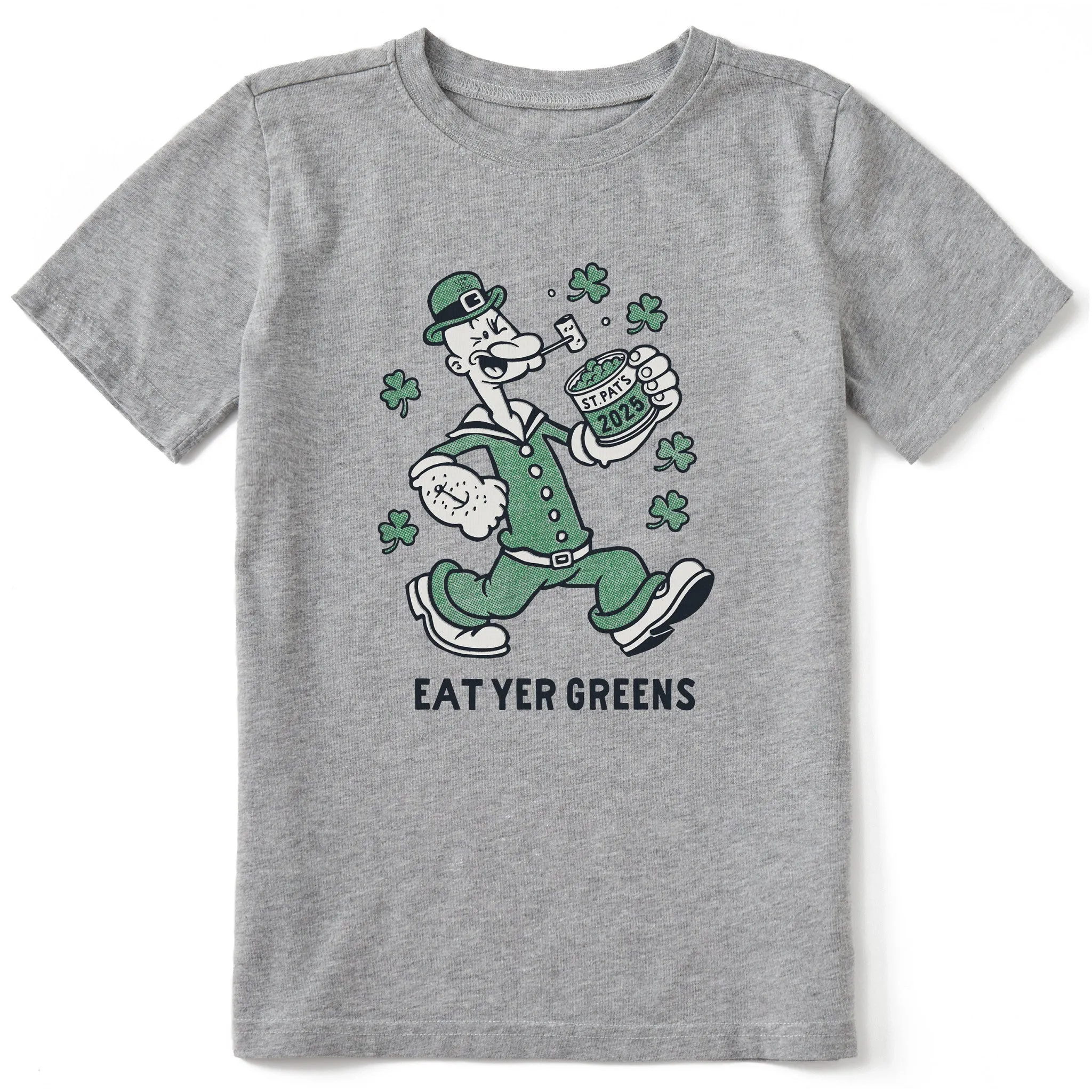 Kids Eat Yer Greens Short Sleeve Crusher Tee Life is Good